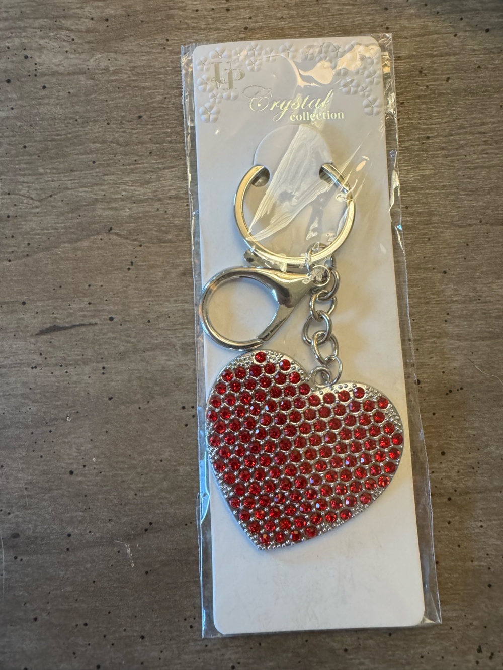 Red Heart Sparkling Keychain